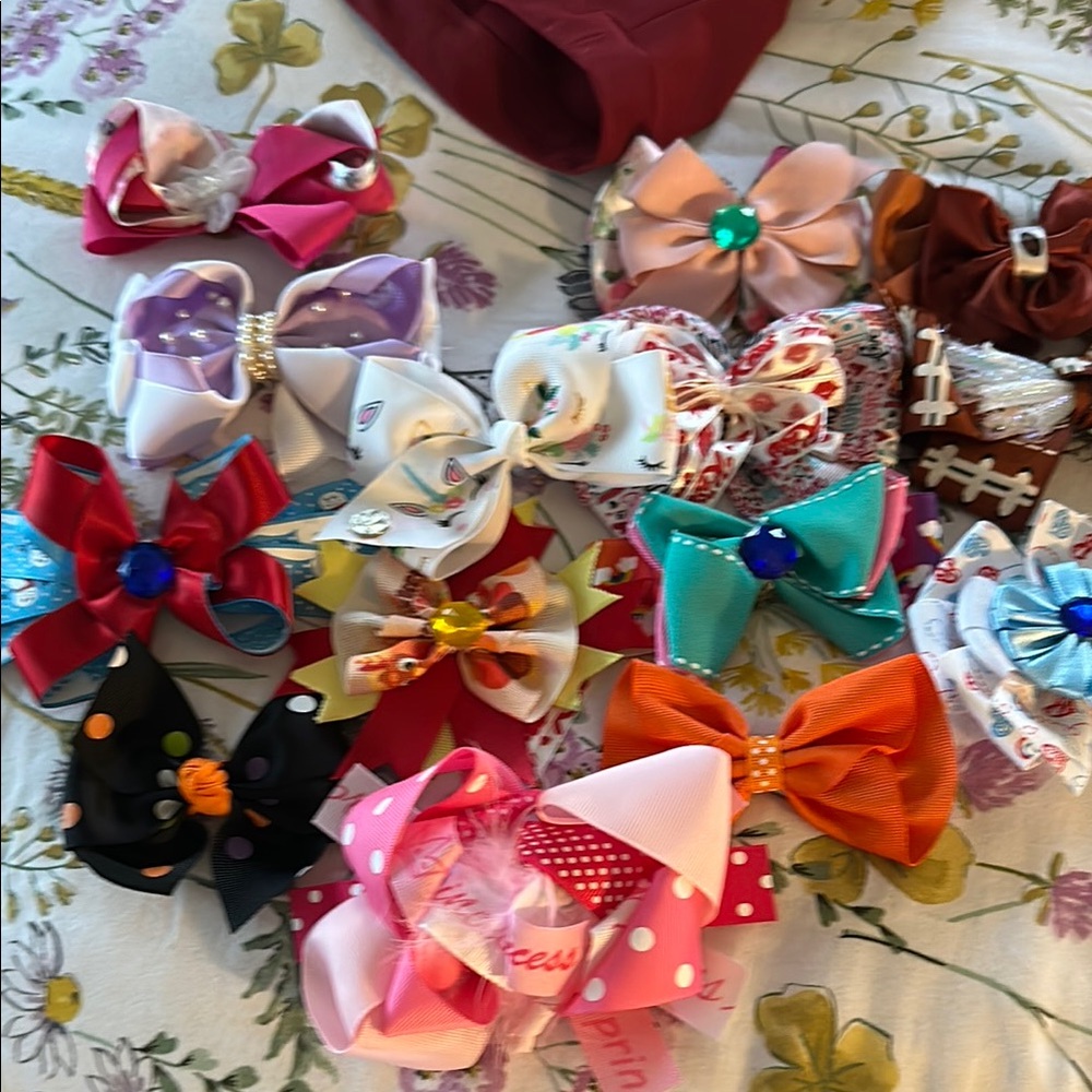 Colorful Kids Hair Bow Set